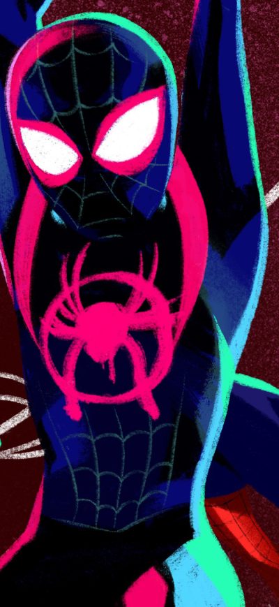 Fond d'écran iPhone Spider Verse Anyone Can Wear The Mask