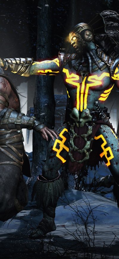 Fond d'écran iPhone Mortal Kombat Kotal Scorpion