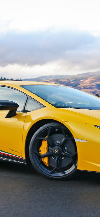 Fond d'écran iPhone Yellow Lamborghini Huracan 5k