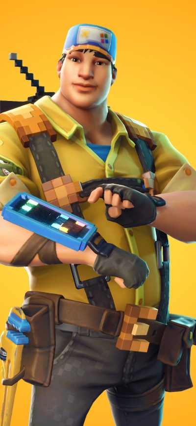 Fond d'écran iPhone FORTNITE 8 Bit Demo Constructor