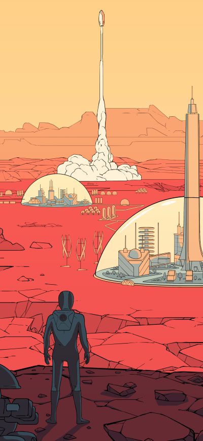 Fond d'écran iPhone Surviving Mars Video Game 2018