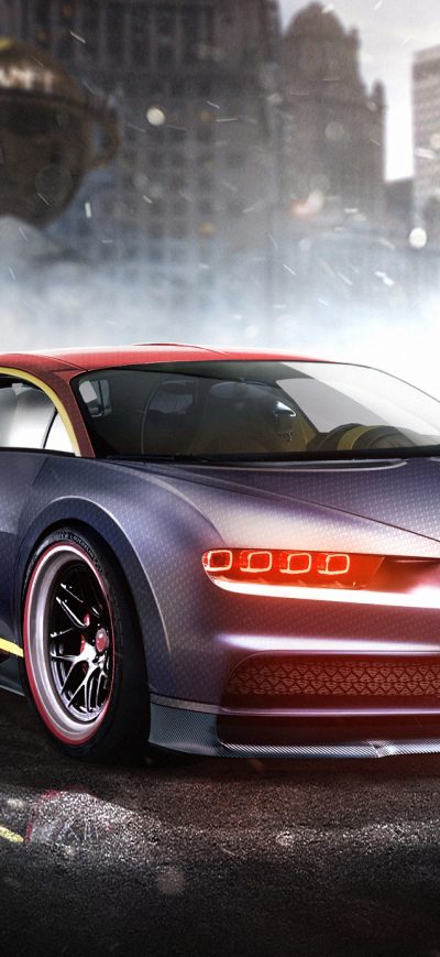 Fond d'écran iPhone Bugatti Chiron Superman