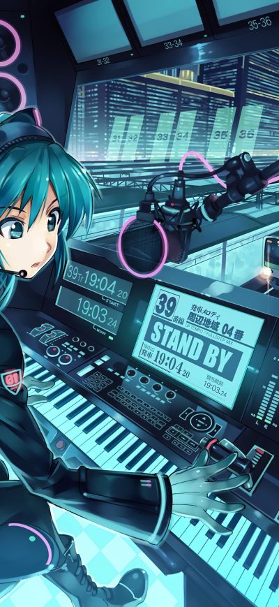 Fond d'écran iPhone Train Pilot Anime Girl 4k