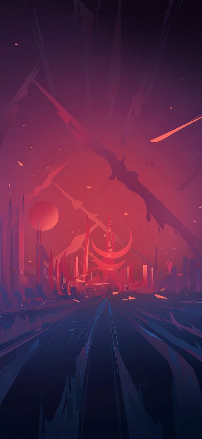 Fond d'écran Krita City sur iPhone