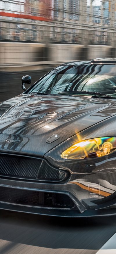 Fond d'écran iPhone Aston Martin Vantage GT4 Front Look 4k