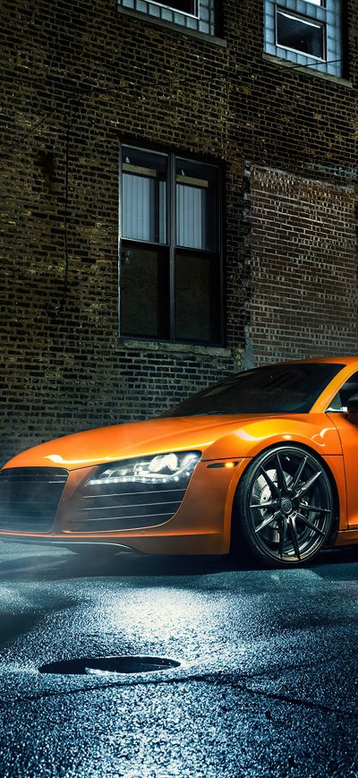 Fond d'écran iPhone Orange Audi R8