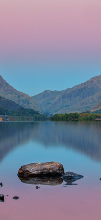 Fond d'écran iPhone Mountain Lake Water Still Reflection 4k