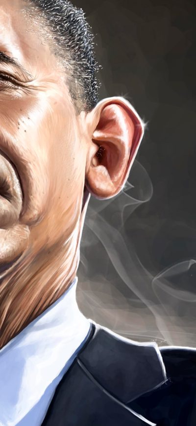 Fond d'écran iPhone Barack Obama Smoking 5k