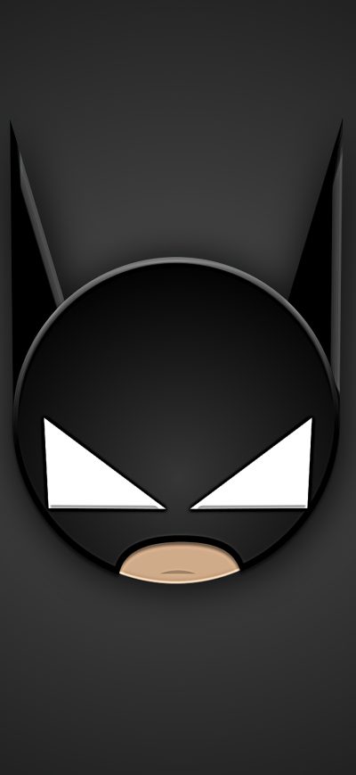 Fond d'écran iPhone Batman Head Minimal 4k