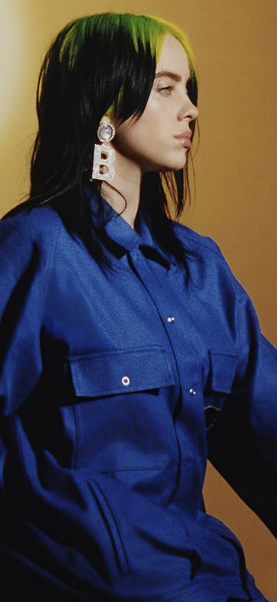 Fond d'écran iPhone Billie Eilish US Vogue March 2020 4k