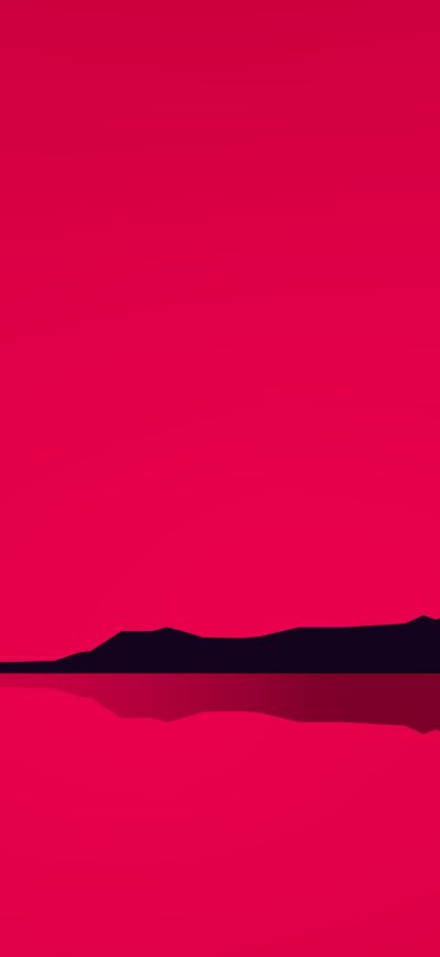Fond d'écran iPhone Lake Minimal Red 4k
