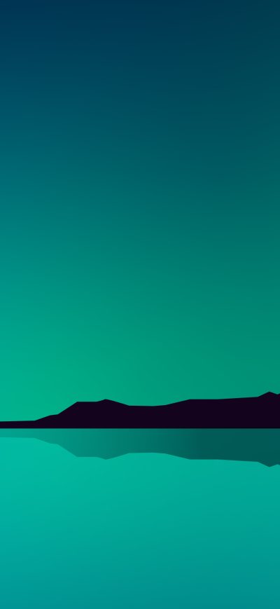 Fond d'écran iPhone Lake Minimal Green 4k