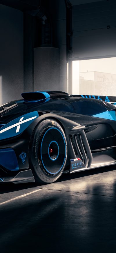 Fond d'écran iPhone Bugatti Bolide 2021 8k