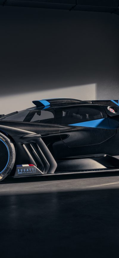 Fond d'écran iPhone Bugatti Bolide 2021 5k