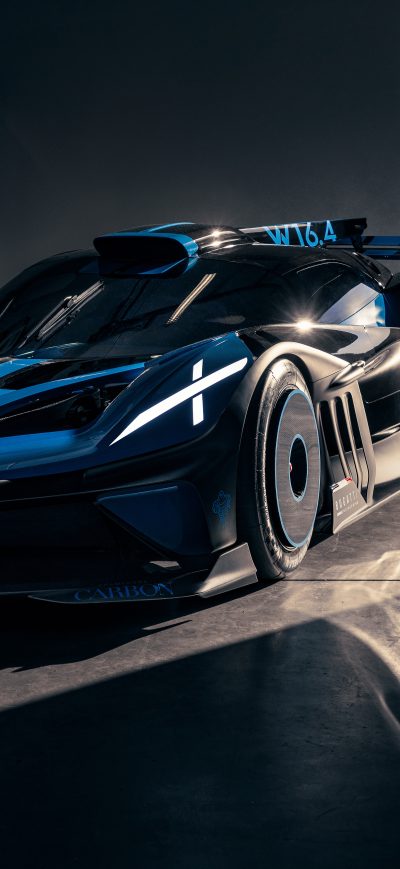 Fond d'écran iPhone Bugatti Bolide 2021 Front 8k