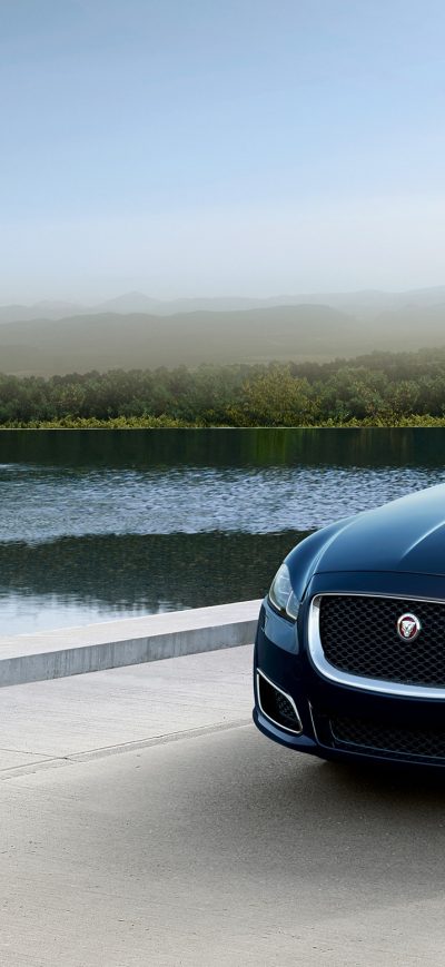 Fond d'écran iPhone Jaguar XJ50 LWB 2018 Front