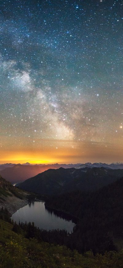Fond d'écran iPhone Milky Way Landscape