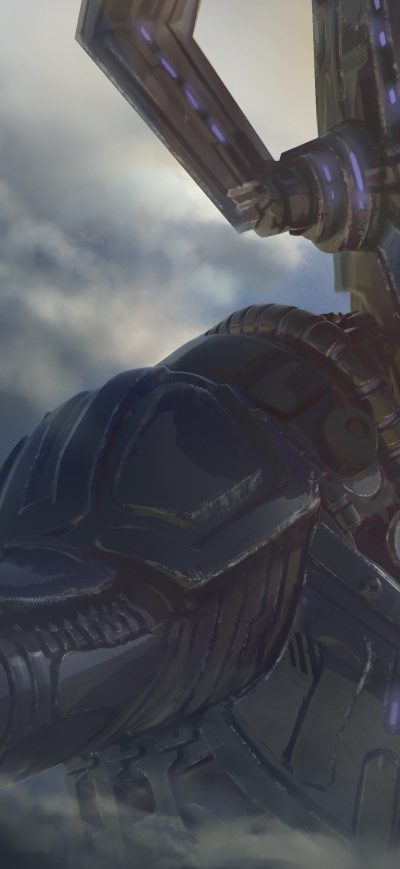 Fond d'écran iPhone Galactus Vs Iron Man Avengers 4 Concept Art