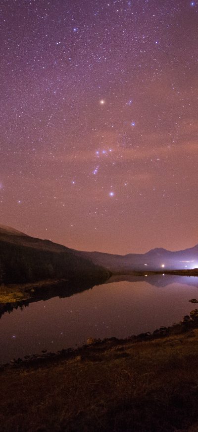 Fond d'écran iPhone Star Constellations Landscape 4k