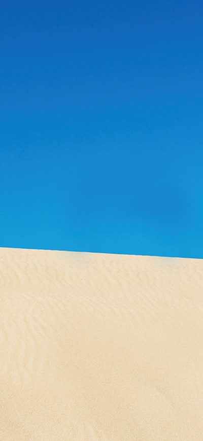 Fond d'écran iPhone Clear Sky Desert Blue 5k