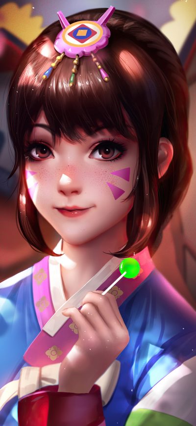Fond d'écran iPhone Dva Overwatch Liang Xing 4k