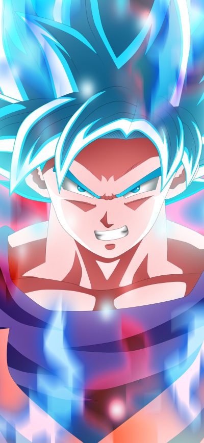 Fond d'écran iPhone Son Goku Super Saiyajin Blue 5k