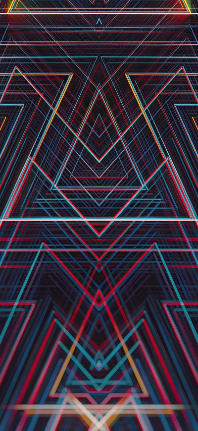 Fond d'écran iPhone Lines Symmetry Geometry 4k