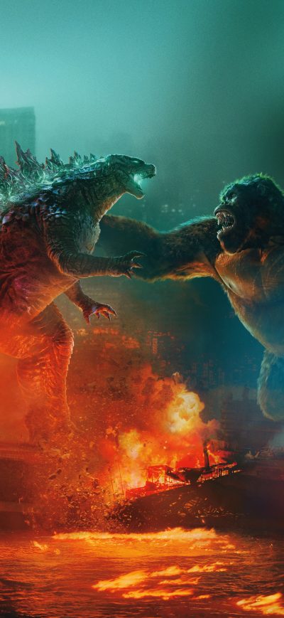 Fond d'écran iPhone Godzilla Vs Kong 15k