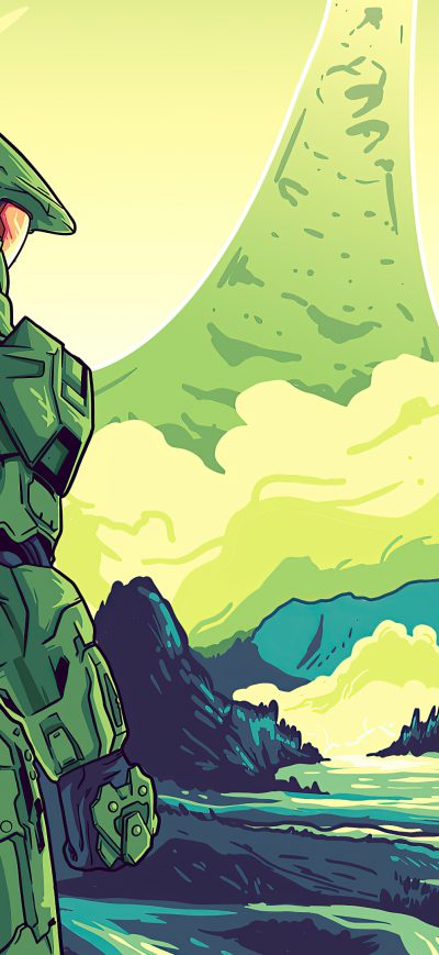 Fond d'écran iPhone Halo Infinite 4k Artwork