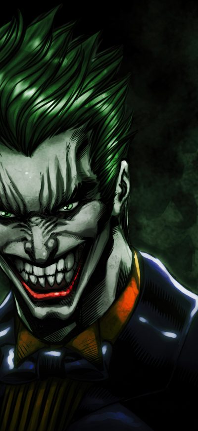 Fond d'écran Joker The Laughing Face 4k sur iPhone