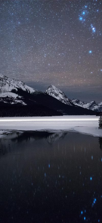 Fond d'écran iPhone Maligne Lake Jasper National Park Alberta
