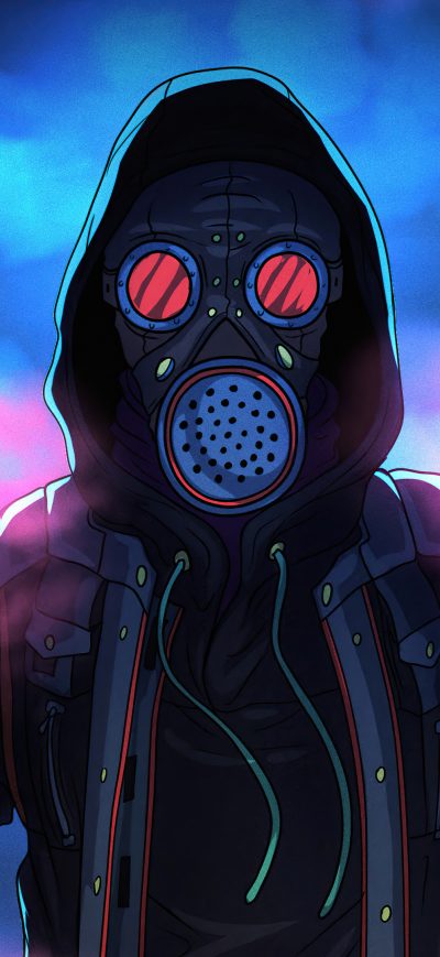 Fond d'écran iPhone Mask Glowing Eyes 4k