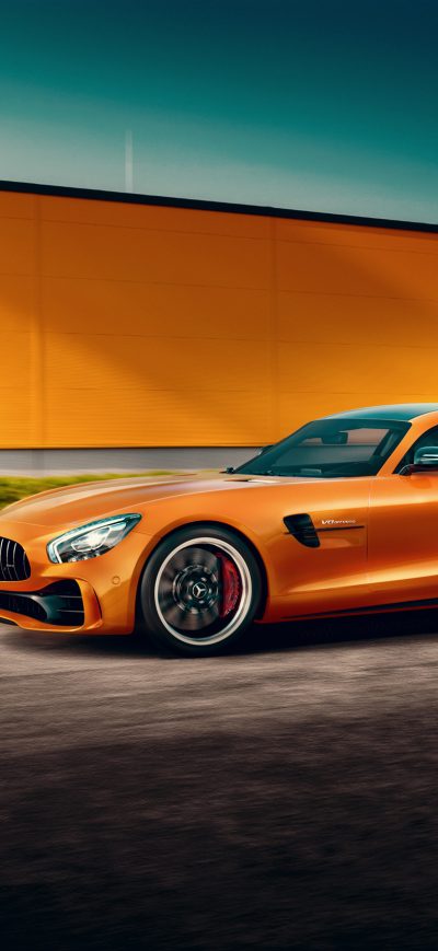 Fond d'écran iPhone Orange Mercedes Benz Amg GT