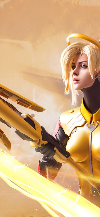 Fond d'écran iPhone Amazing Mercy Overwatch 4k
