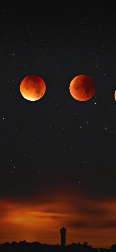 Fond d'écran iPhone Super Blood Moon 5k