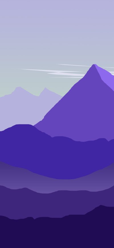 Fond d'écran iPhone Mountain Lines Minimal 8k