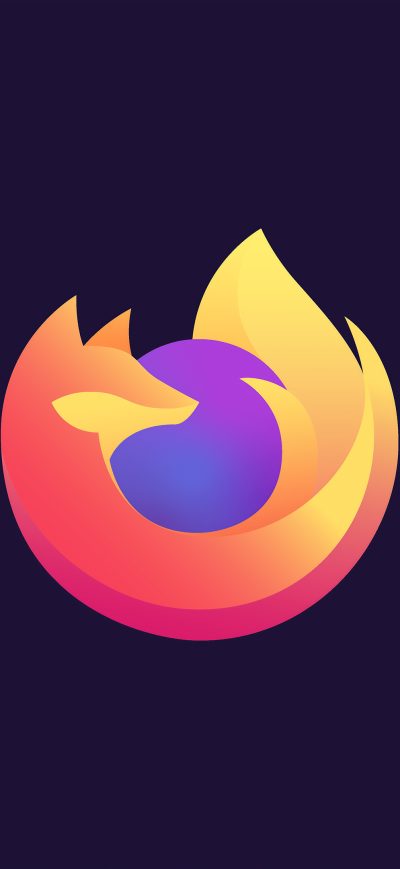 Fond d'écran iPhone Firefox Minimal 4k