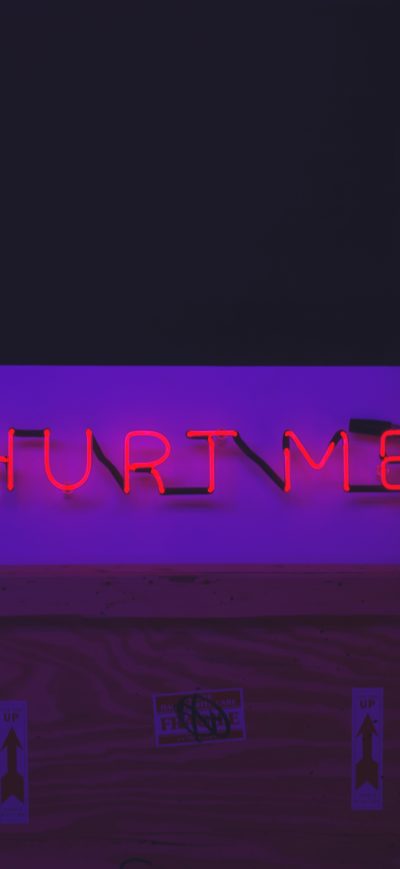Fond d'écran iPhone Hurt Me Neon