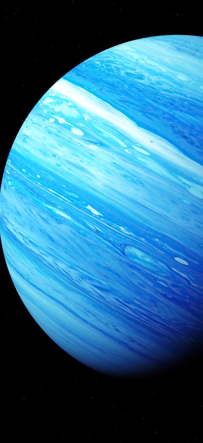Fond d'écran iPhone Blue Gas Planet 5k