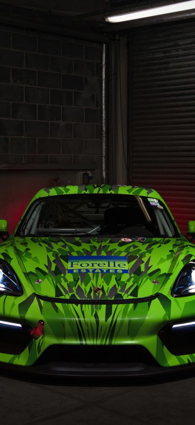Fond d'écran iPhone Porsche Cayman GT4 Clubsport Front 5k