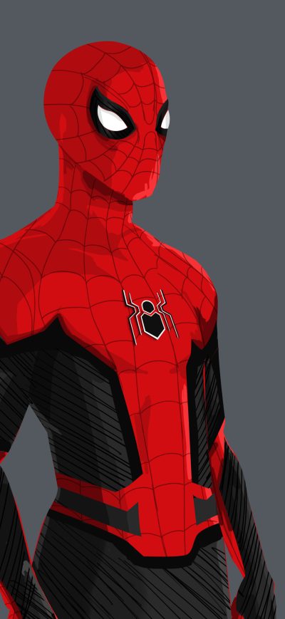 Fond d'écran iPhone Spiderman Far From Home Fan Art 4k