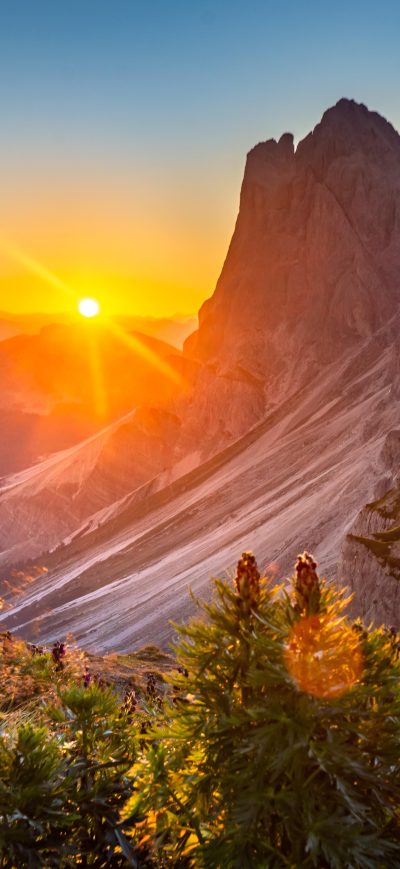 Fond d'écran iPhone Sunrise At The Dolomites Italy