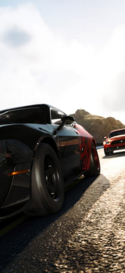 Fond d'écran iPhone The Crew 2 Dodge Srt Mustang And Aston Martin