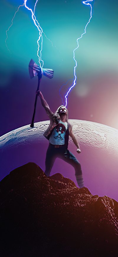 Fond d'écran iPhone Thor Love And Thunder Movie Poster 4k