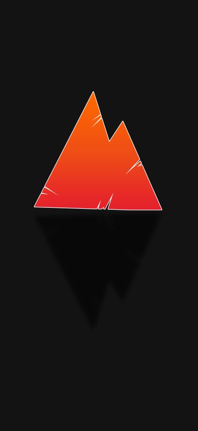 Fond d'écran iPhone Red Triangle Black 8k