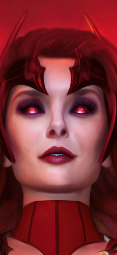 Fond d'écran iPhone Scarlet Witch Fan Art 4k