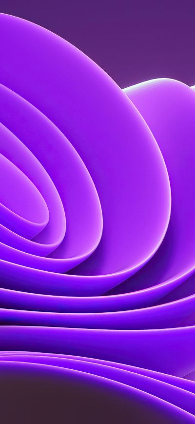 Fond d'écran iPhone Windows 11 Minimal Purple 4k