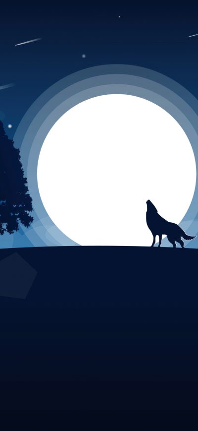 Fond d'écran iPhone Wolf Vector Illustration