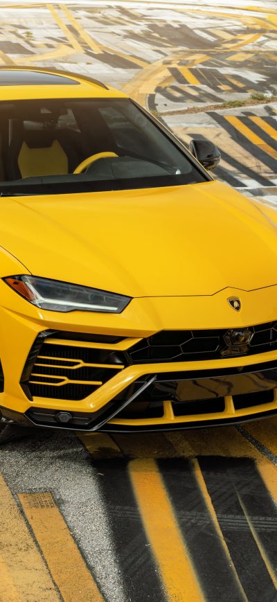 Fond d'écran iPhone AG MC Yellow Lamborghini Urus