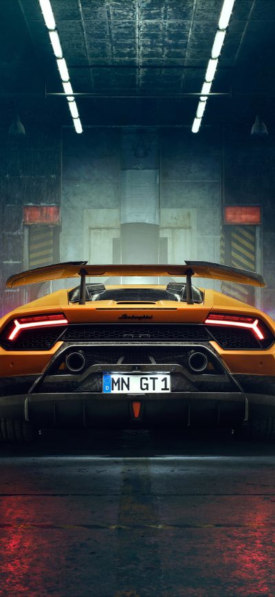 Fond d'écran iPhone Novitec Lamborghi Huracan Perfomante 2018 Rear Lights 4k